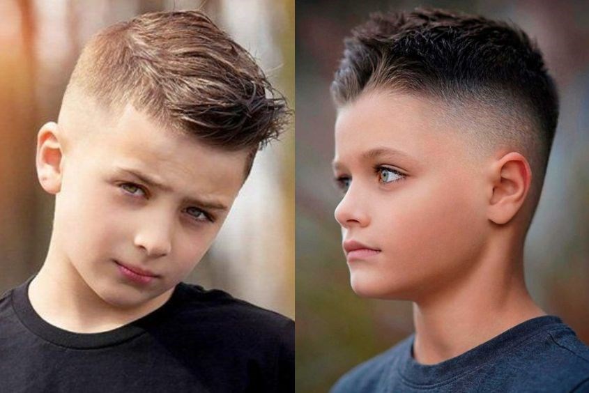 Kiểu tóc cho bé trai 12 tuổi mặt tròn