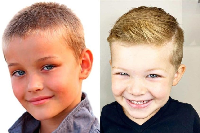 Kiểu tóc cho bé trai 9 tuổi với mái ngố