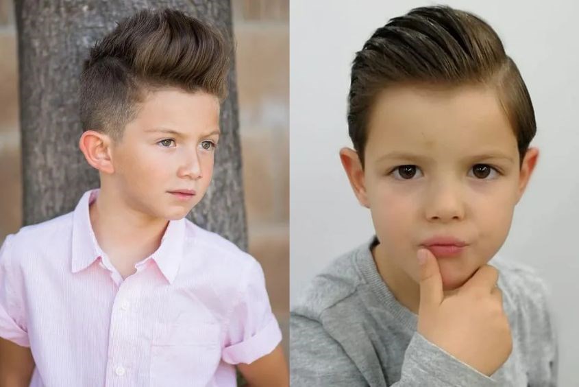 Một số kiểu tóc cho bé trai 8 tuổi mặt dài