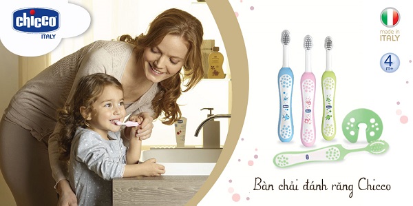 Bàn chải đánh răng trẻ em Chicco