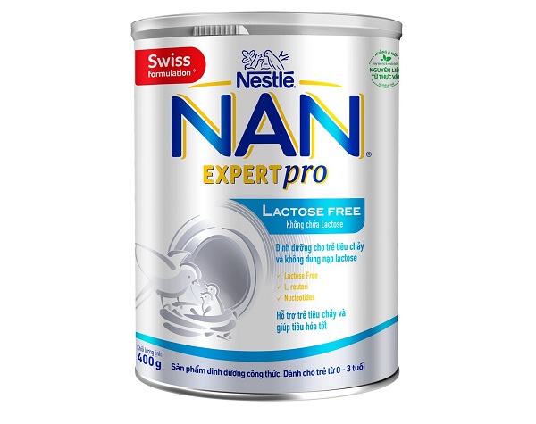 Nan Expert Pro Lactose Free là sữa dành cho trẻ tiêu chảy